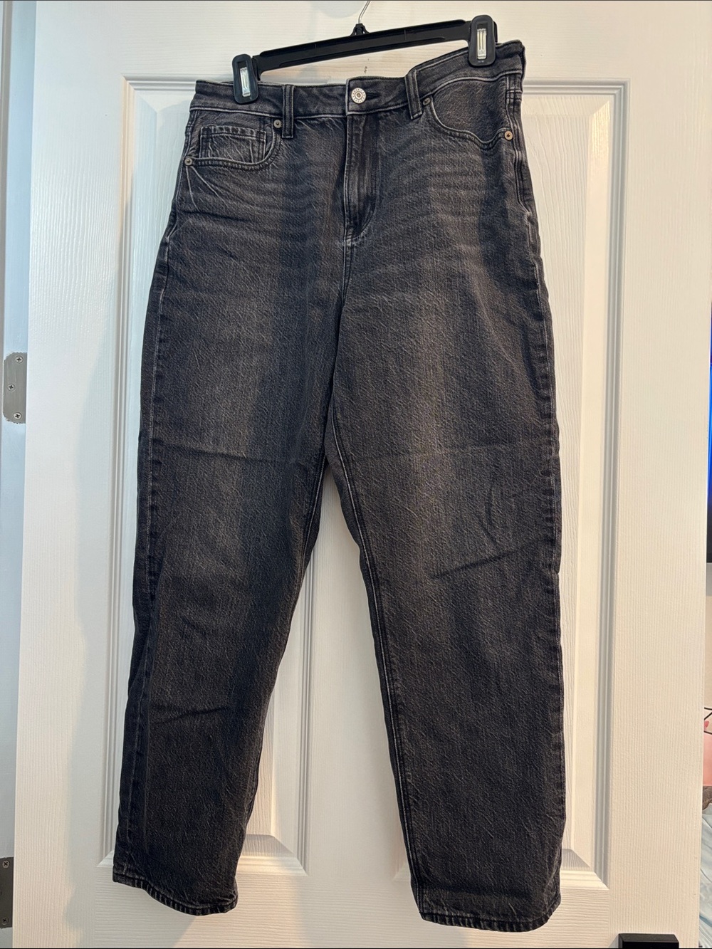 American Eagle Black Straight Leg Jeans
